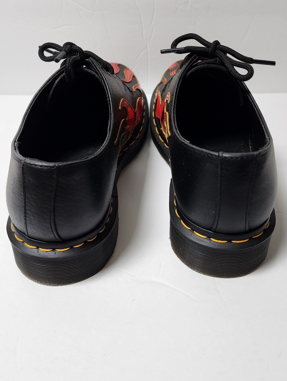 Dr Martens 1461 Flame Three Eye Leather Low Top Oxford Mens Size 9 - Picture 8 of 12